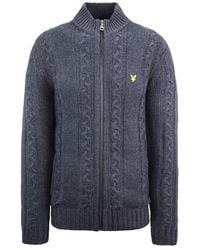 Lyle & Scott - Cable Knit Sweater Wool - Lyst