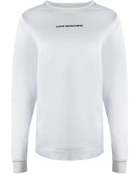 Moschino - Love Logo Sweatshirt Cotton - Lyst