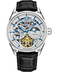 Stuhrling - Vanguard Dual Time Skeleton Watch - Lyst