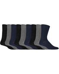 Gentle Grip - 9 Pairs Non Elastic Cotton Soft Loose Top Socks - Lyst