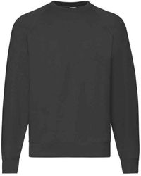 Fruit Of The Loom - Klassiek Sweatshirt (zwart) - Lyst