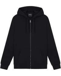 Lyle & Scott - Tonal Eagle Jet Zip Through Hoodie Cotton - Lyst