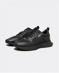 BOSS - Boss Jonah Mixed-Material Trainers With Mesh Details And Branding - Lyst