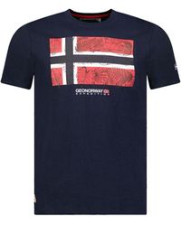 GEOGRAPHICAL NORWAY - Jpalm-t-shirt Met Korte Mouwen - Lyst