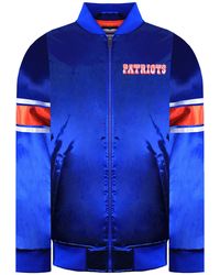 Mitchell & Ness - Nfl New England Patriots Heavyweight Satin Bomber Jacket - Lyst