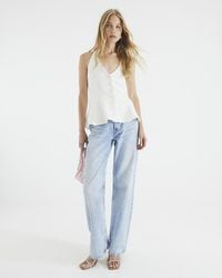 River Island - Waistcoat Halter Neck Peplum - Lyst