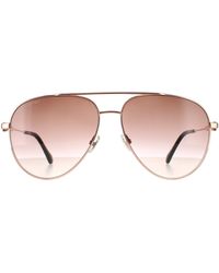 Jimmy Choo - Aviator Copper Gradient Olly/S Metal - Lyst