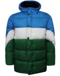 HUNTER - Original Puffer Blue/green Jacket Textile - Lyst
