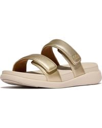 Fitflop - F-Mode Go Polyurethaan Platino Sandalen - Lyst