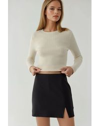 Hiccup - Mini Skorts With Slit - Lyst