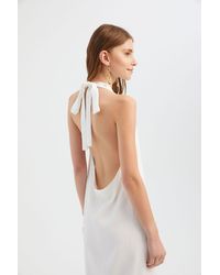 Hiccup - Halter Neck Backless Midi Dress - Lyst