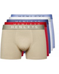 Henleys - Motley Boxer Shorts (Pack Of 5) (Multicoloured) - Lyst