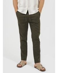 Brave Soul - Relaxed Fit Linen Blend Trousers - Lyst