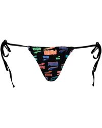 PUMA - Ladies Tanga Logo Side Tie Bikini Bottoms - Lyst