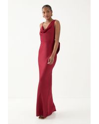 MissPap - Asymmetric Bow Detail Bridesmaid Dress - Lyst