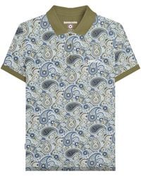Lambretta - Ss25 Paisley Branded Big & Tall Polo Shirt Cotton - Lyst