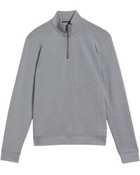 Ted Baker - Antram Half Zip Funnel Neck Sweater Cotton - Lyst