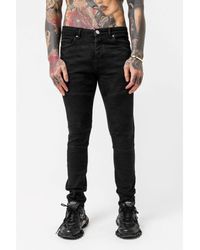 Good For Nothing - Cotton Biker Style Skinny Denim Jeans - Lyst