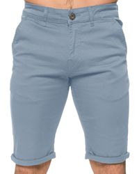Enzo - Slim Fit Stretch Chino Shorts - Lyst