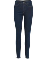 Vila - Regular Skinny Jeans Cotton - Lyst