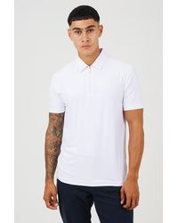 Brave Soul - Cotton Polo Top With Quarter Zip - Lyst