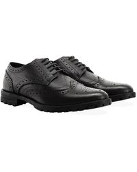 Redfoot - James Black Brogue Leather - Lyst