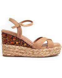 Montevita - Högklackad Sandal Wesparto14 Brun - Lyst
