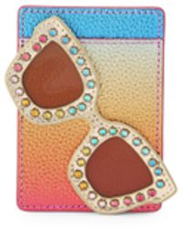 Kurt Geiger - Leather Cc Holder V Sunglasses - Lyst