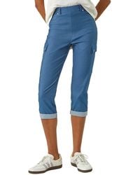 Roman - Turn Up Stretch Cargo Trousers - Lyst