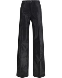 L'Agence - Zwarte Katoenen Casual Broek - Lyst