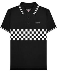 Lambretta - Ss25 Tweekleurig Gestipt Poloshirt (zwart, Wit) - Lyst