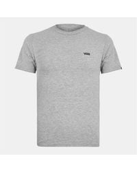 Vans - Left Chest Logo Print Regular Fit Crew Neck Short Sleeve T-Shirt - Lyst