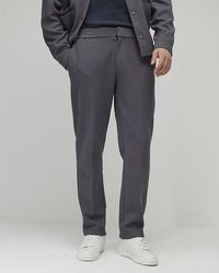 River Island - Trousers Slim Fit Textured - Lyst