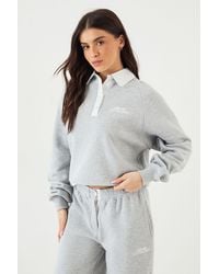 DSGN Studio - Contrast Collar Rugby Sweatshirt - Lyst