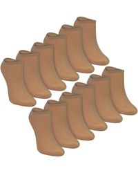 Sock Snob - 12 Pack Ladies Invisible Pop Socks 15 Denier Lightweight No Show - Lyst