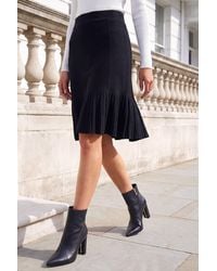 Roman - A-Line Knit Skater Skirt - Lyst