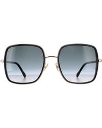 Jimmy Choo - Square Dark Gradient Jayla/S Metal - Lyst