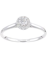 DIAMANT L'ÉTERNEL - 9kt Witgouden Ring Met 0,25 Ct Diamant - Lyst