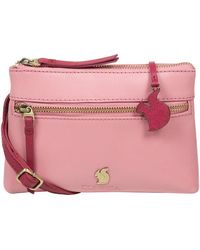 Conkca - 'Sweetie' Blush & Orchid Leather Cross Body Bag - Lyst