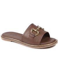 Jones Bootmaker - Emillina Leather Buckle Mule Sandals - Lyst