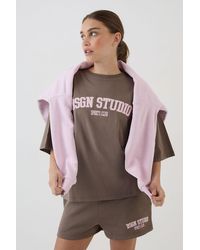DSGN Studio - Applique Oversized T-Shirt - Lyst