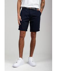 Kensington Eastside - Cotton Belted Chino Shorts - Lyst