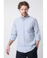 MAINE - Stripe Long Sleeve Shirt Cotton - Lyst