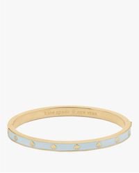 Kate Spade - Spot The Spade Enamel Hinged Bangle - Lyst