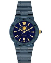 Versace - Greca Logo Moonphase Watch Ve7G00423 Stainless Steel (Archived) - Lyst