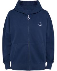 Dreimaster - Jas Met Capuchon Marine - Lyst
