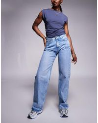 BOSS - Straight Fit Front Seeam Jeans - Lyst