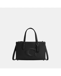 COACH - Nina Small Tote With Debossed Sculpted C Bag - Lyst
