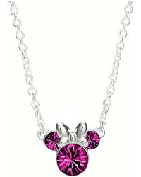 Disney - N902352Roctl-18-Ph Ladies Birthstone Necklace Sterling - Lyst