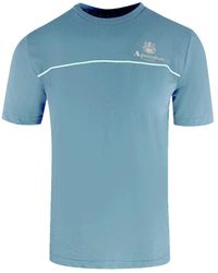 Aquascutum - Active Piping Design Avio T-Shirt Cotton - Lyst